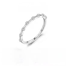 LUXE D Color Moissanite Wedding Band 925 Sterling Silver Eternity Rings Lab Diamond Stackable Exquisite Jewelry For Women Gift